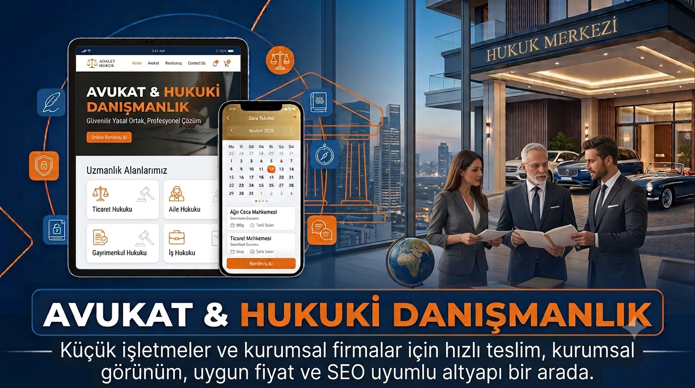 Avukat & Hukuki Danışmanlık Arayüzü