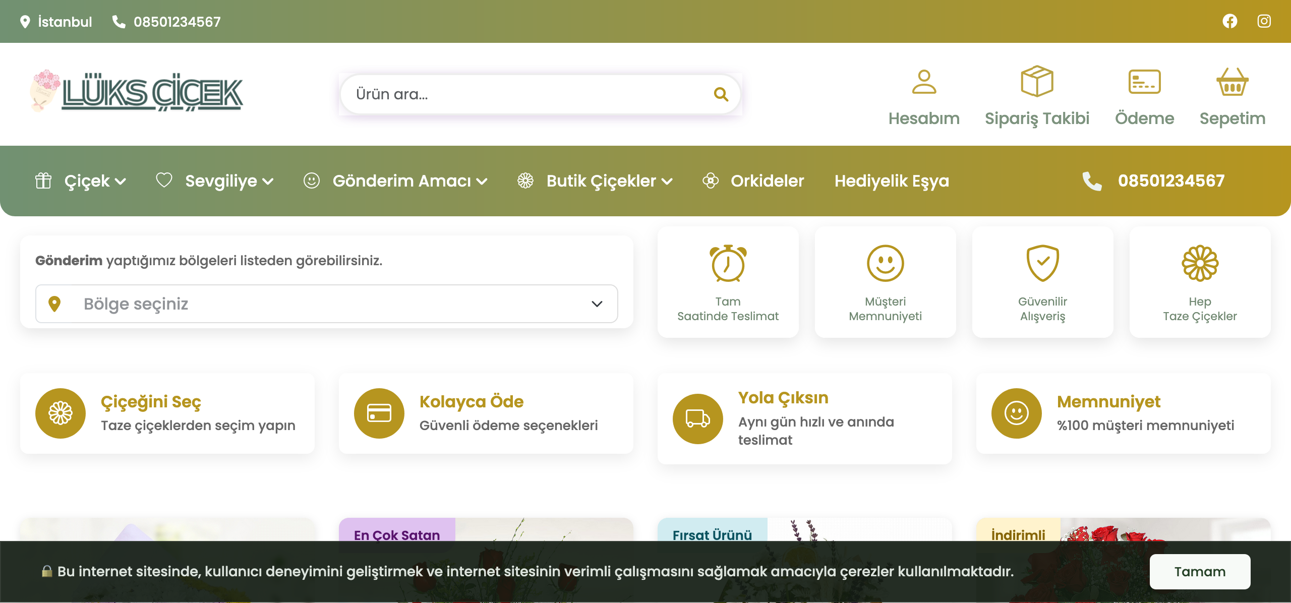 Online Çiçekçi Websitesi