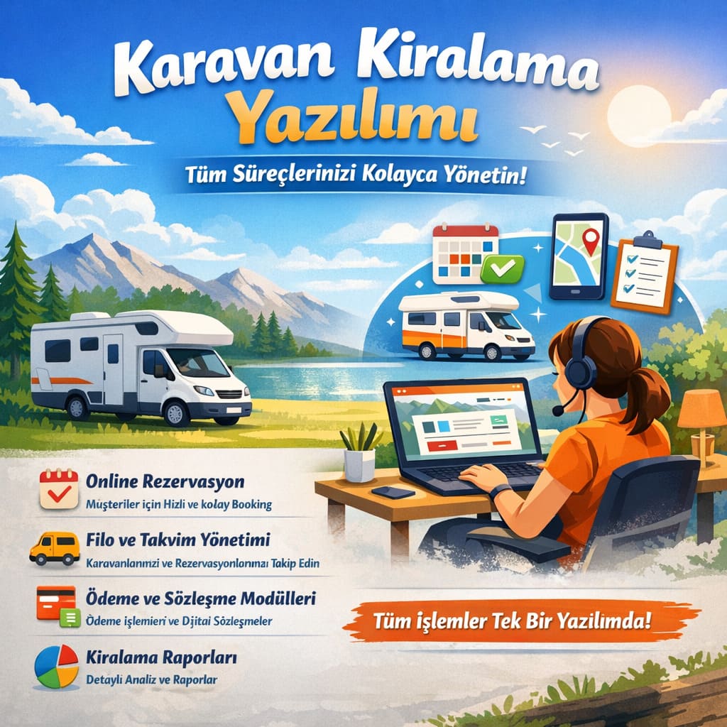 🚐 Karavan Kiralama Yönetim Yazılımı