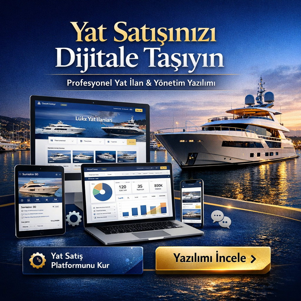 Yat Satış İlan Sitesi Yazılımı